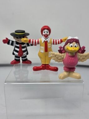1995 McDonald's Toys Ronald, Hamburglar & Birdie Lot Of 3 Halloween Used